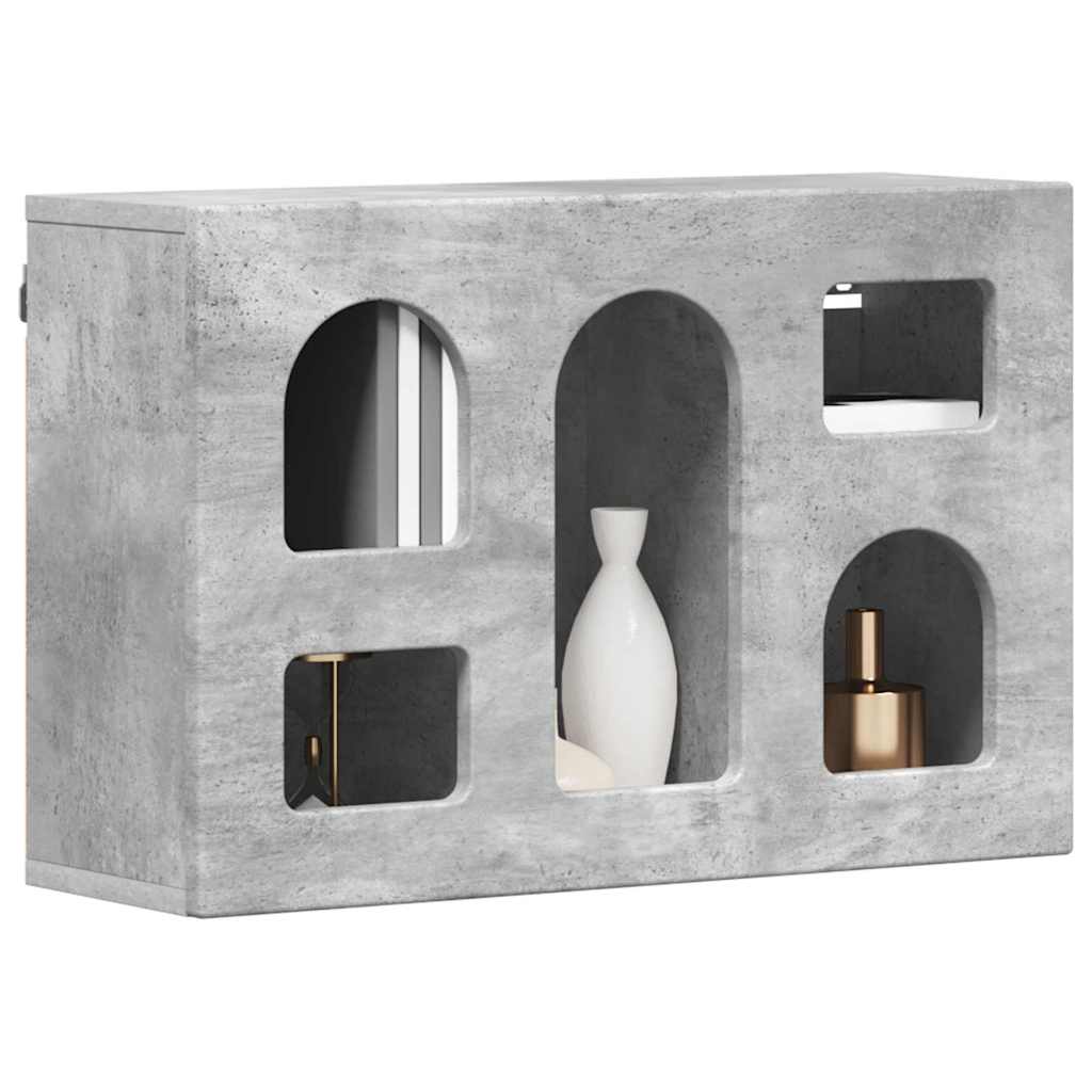 Hanging Cabinet with Shelf ELST Concrete Grey 60 x 20 x 40 cm