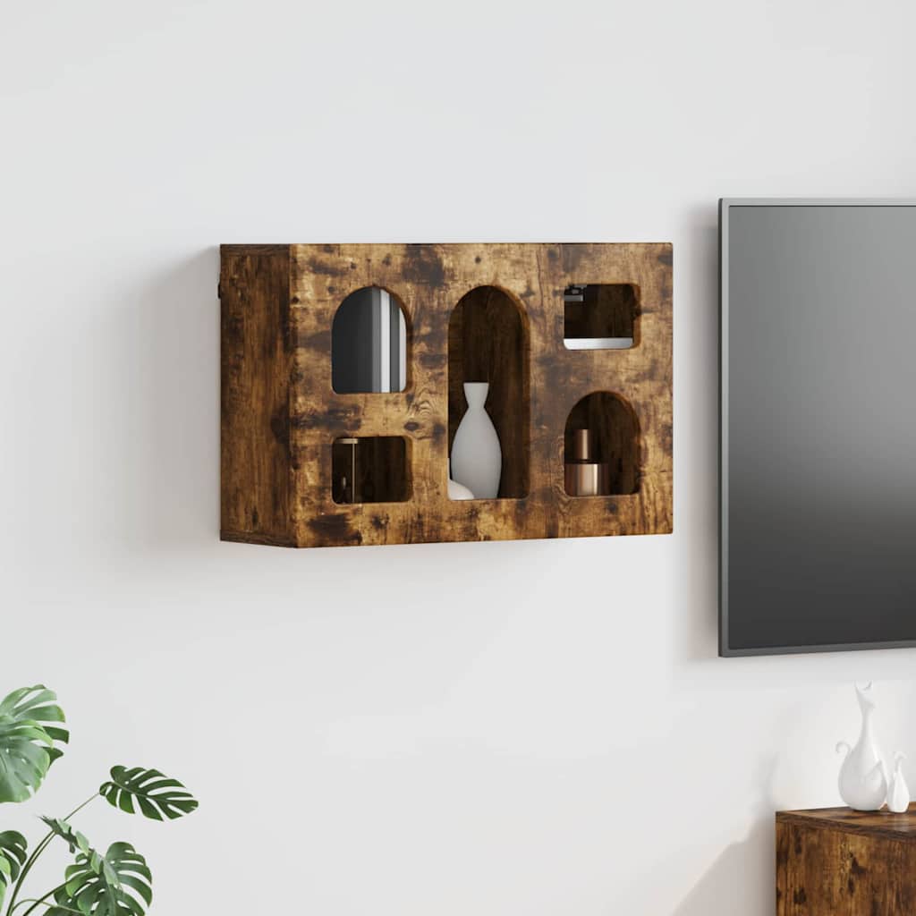 Hanging Cabinet ELST Smoked Oak 60 x 20 x 40 cm Engineered Wood