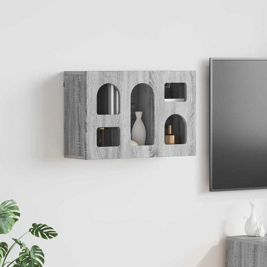 Hanging Cabinet with Shelf ELST Grey Sonoma 60 x 20 x 40 cm