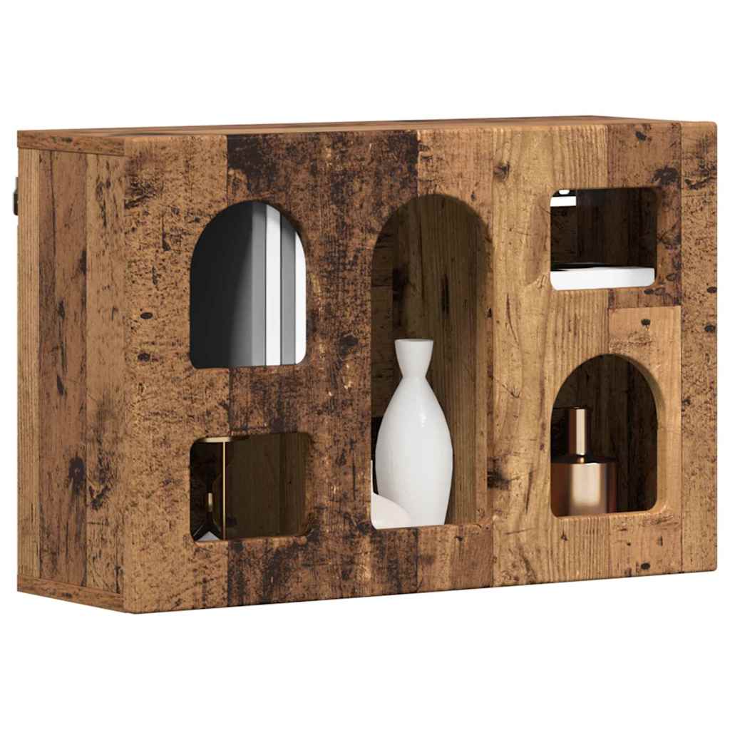 Hanging Cabinet ELST Old Wood 60 x 20 x 40 cm Engineered Wood