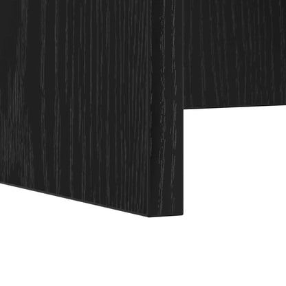Wall-Mounted Desk Black Oak 60 x 45 x 30 cm Engineered Wood