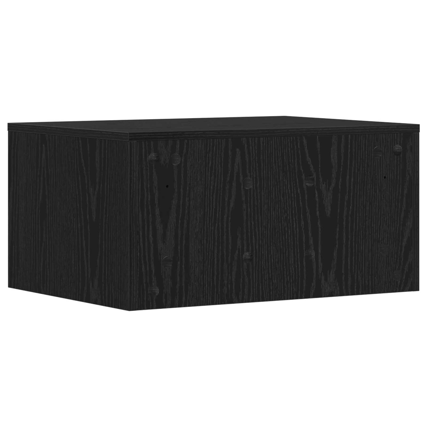 Wall-Mounted Desk Black Oak 60 x 45 x 30 cm Engineered Wood