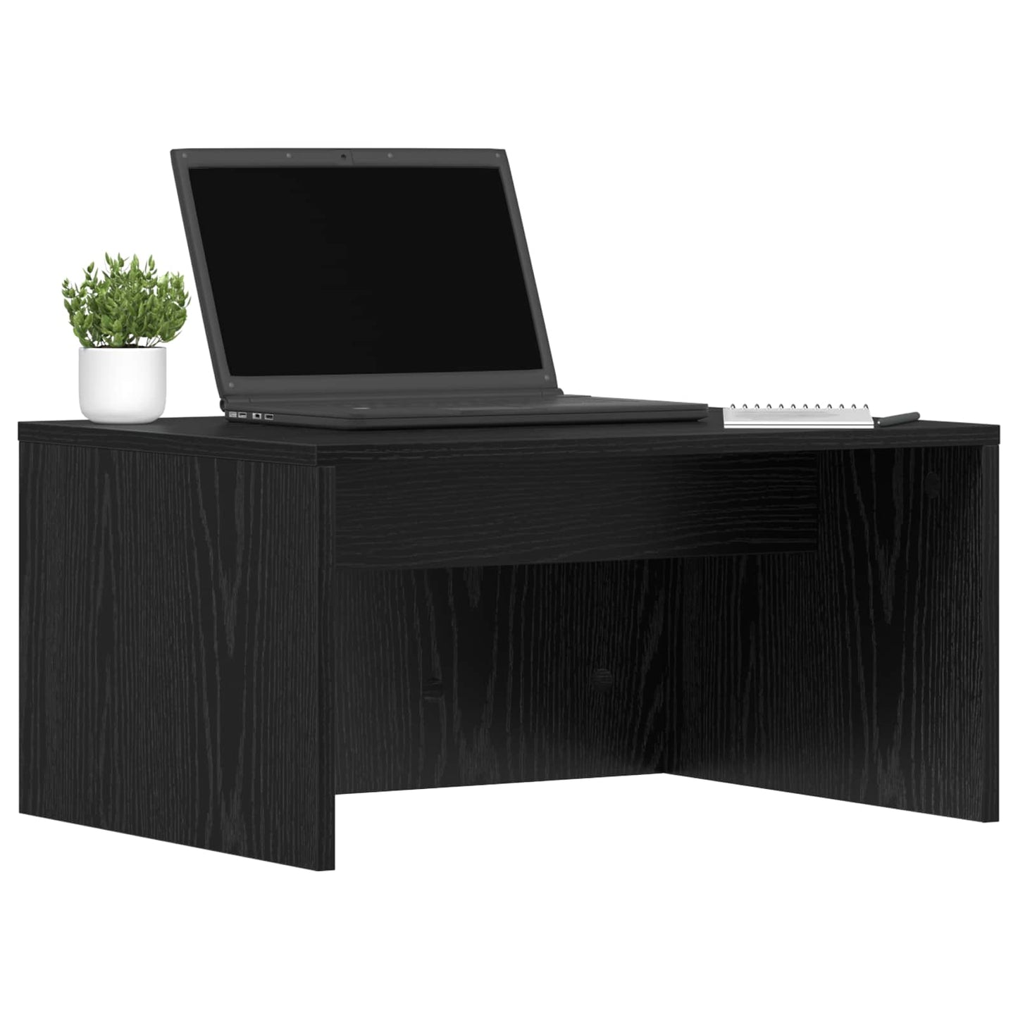 Wall-Mounted Desk Black Oak 60 x 45 x 30 cm Engineered Wood
