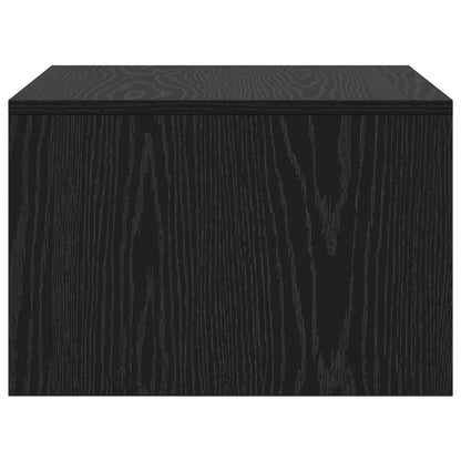 Wall-Mounted Desk Black Oak 60 x 45 x 30 cm Engineered Wood