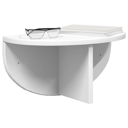 Wall Shelf Wall-mounted White 38 x 19 x 19 cm Engineered Wood