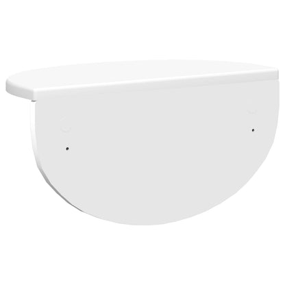 Wall Shelf 2 pcs White 38 x 19 x 19 cm Engineered Wood