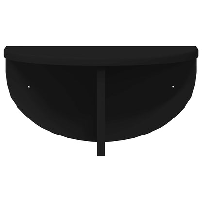 Wall Shelf Wall-mounted Black 38 x 19 x 19 cm Engineered Wood