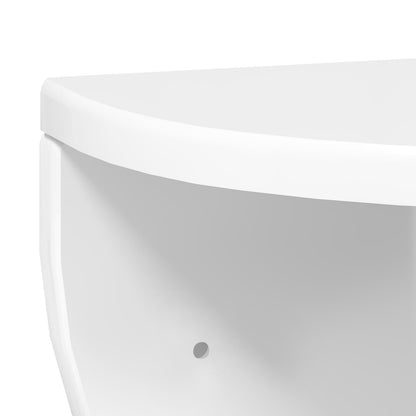 Wall Shelf High Gloss White 38 x 19 x 19 cm Engineered Wood