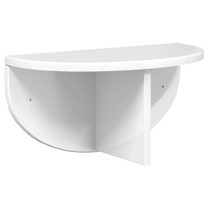 Wall Shelf High Gloss White 38 x 19 x 19 cm Engineered Wood