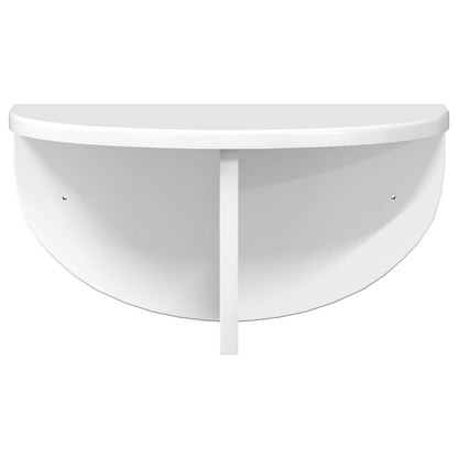 Wall Shelf High Gloss White 38 x 19 x 19 cm Engineered Wood