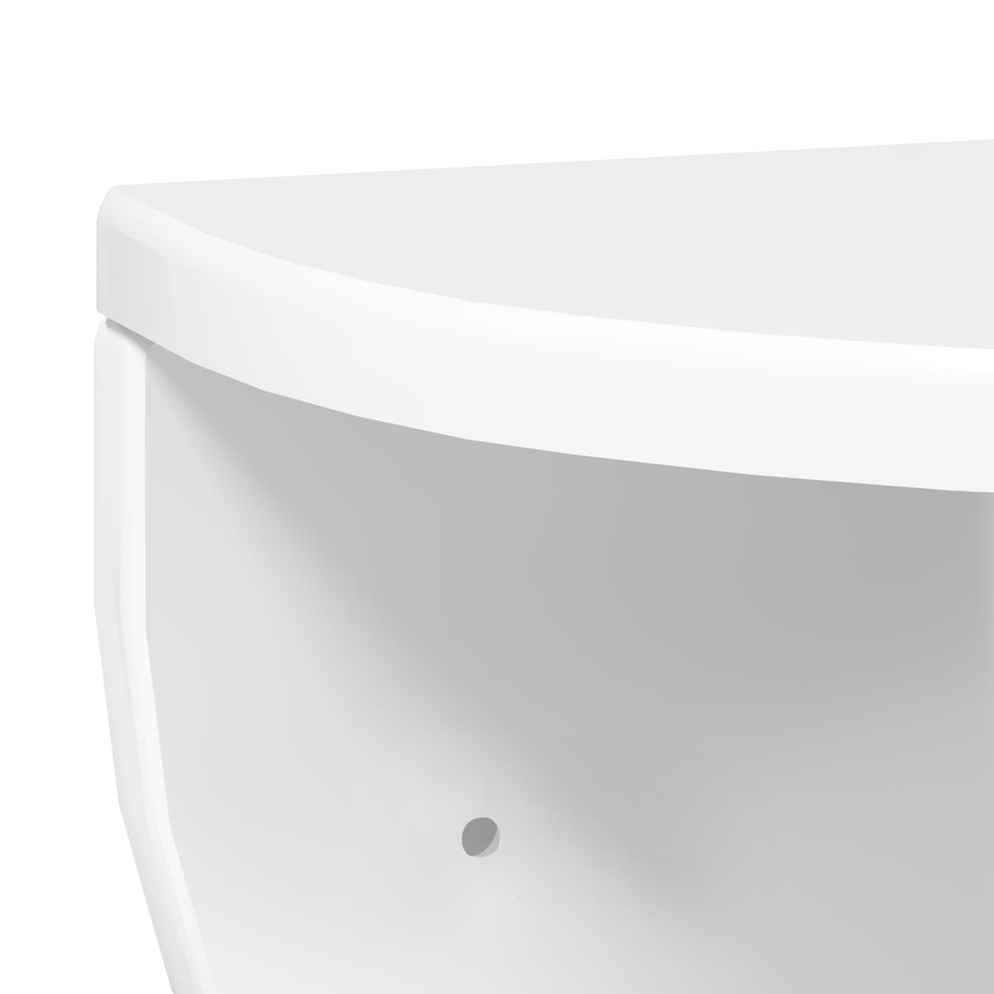 Wall Shelf Wall-mounted 2 pcs High Gloss White 38 x 19 x 19 cm