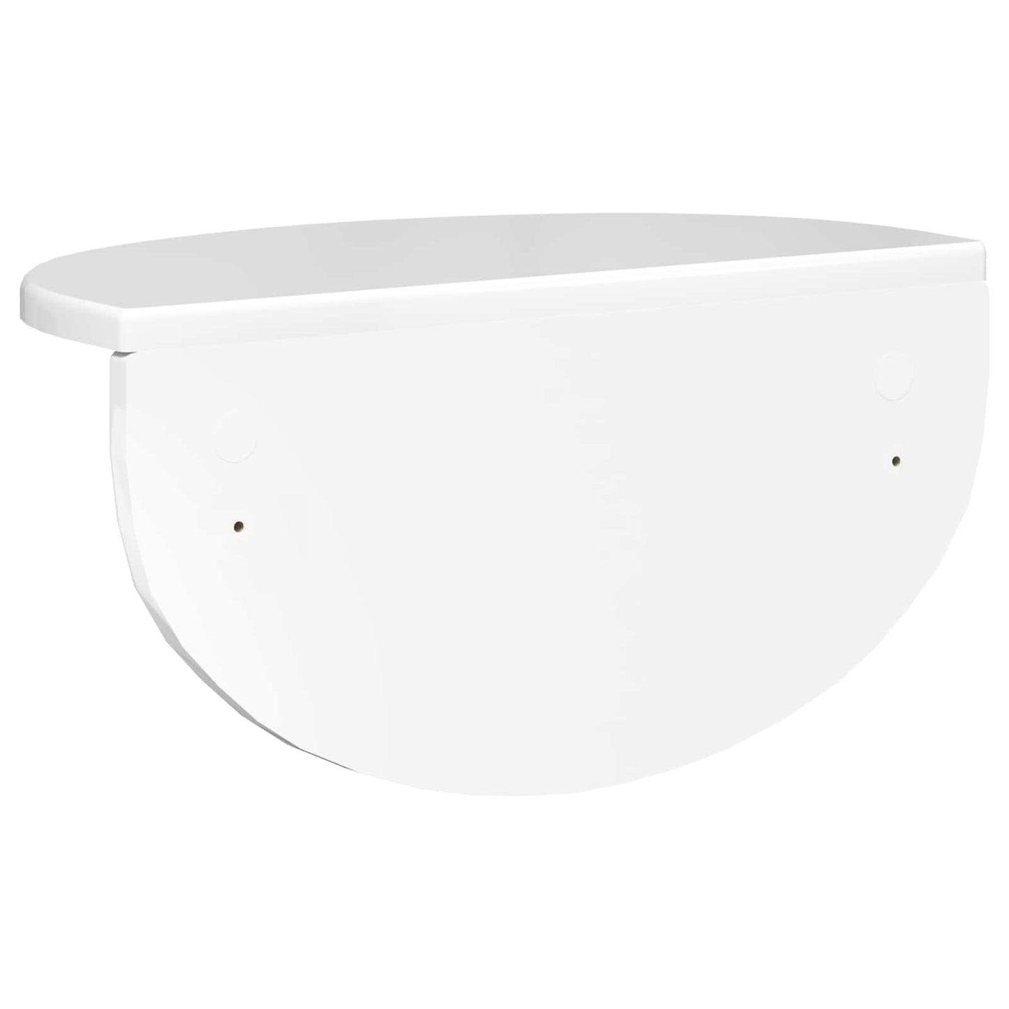 Wall Shelf Wall-mounted 2 pcs High Gloss White 38 x 19 x 19 cm
