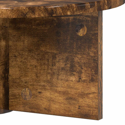 Wall Shelf Smoked Oak 38 x 19 x 19 cm Engineered Wood