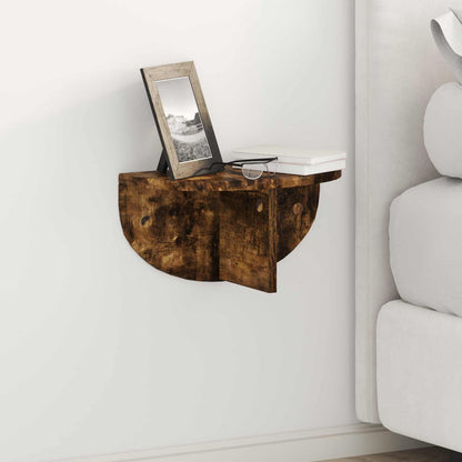 Wall Shelf Smoked Oak 38 x 19 x 19 cm Engineered Wood