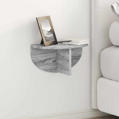 Wall Shelf 2 pcs Grey Sonoma 38 x 19 x 19 cm Engineered Wood