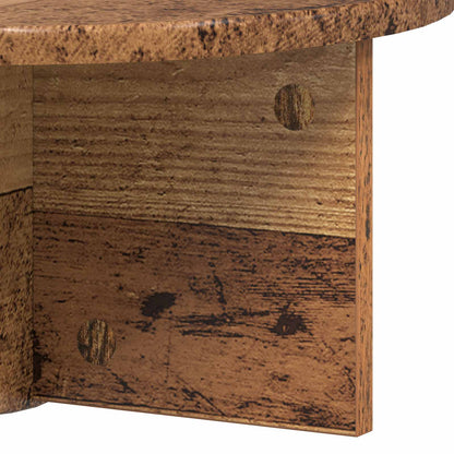Wall Shelf 2 pcs Old Wood 38 x 19 x 19 cm Engineered Wood