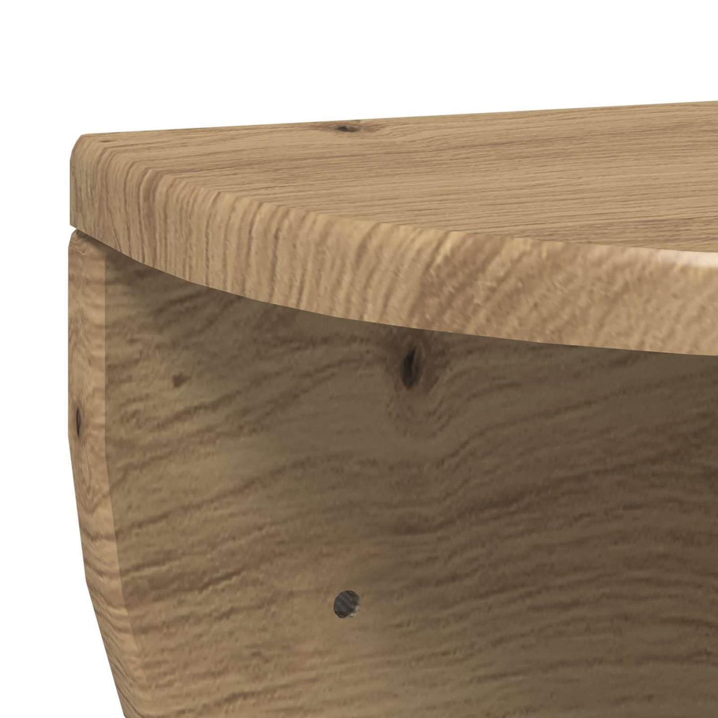 Wall Shelf Wall-Mounted 2 pcs Artisan Oak 38 x 19 x 19 cm