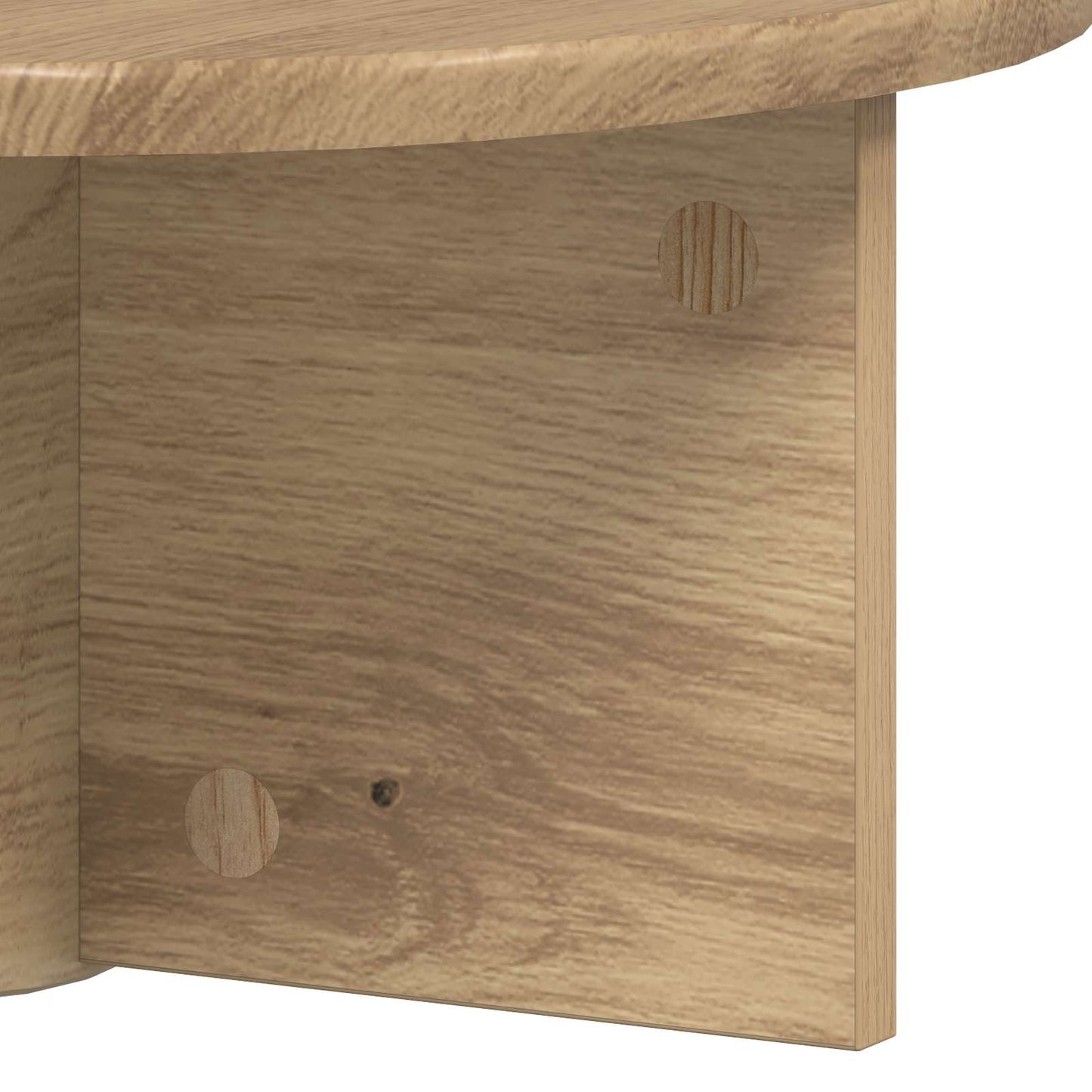 Wall Shelf Wall-Mounted 2 pcs Artisan Oak 38 x 19 x 19 cm