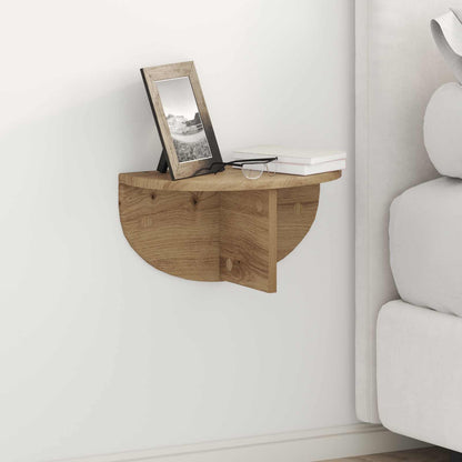 Wall Shelf Wall-Mounted 2 pcs Artisan Oak 38 x 19 x 19 cm