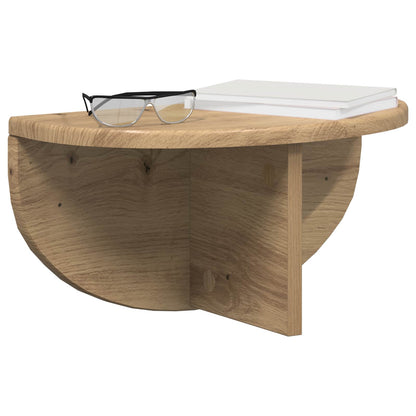 Wall Shelf Wall-Mounted 2 pcs Artisan Oak 38 x 19 x 19 cm