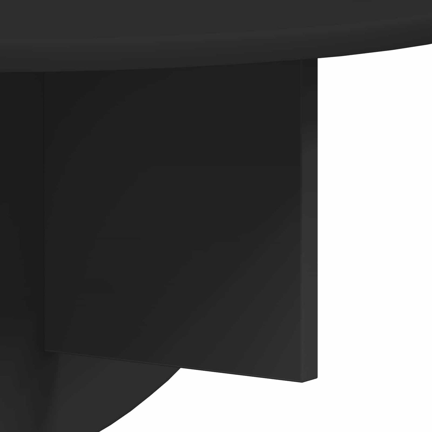 Wall Shelf Wall-mounted Black 48 x 24 x 24 cm Engineered Wood