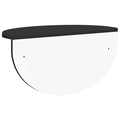 Wall Shelf Wall-mounted Black 48 x 24 x 24 cm Engineered Wood