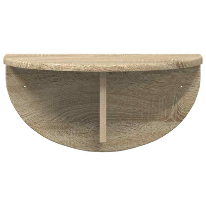 Wall Shelf 2 pcs Sonoma Oak 48 x 24 x 24 cm Engineered Wood