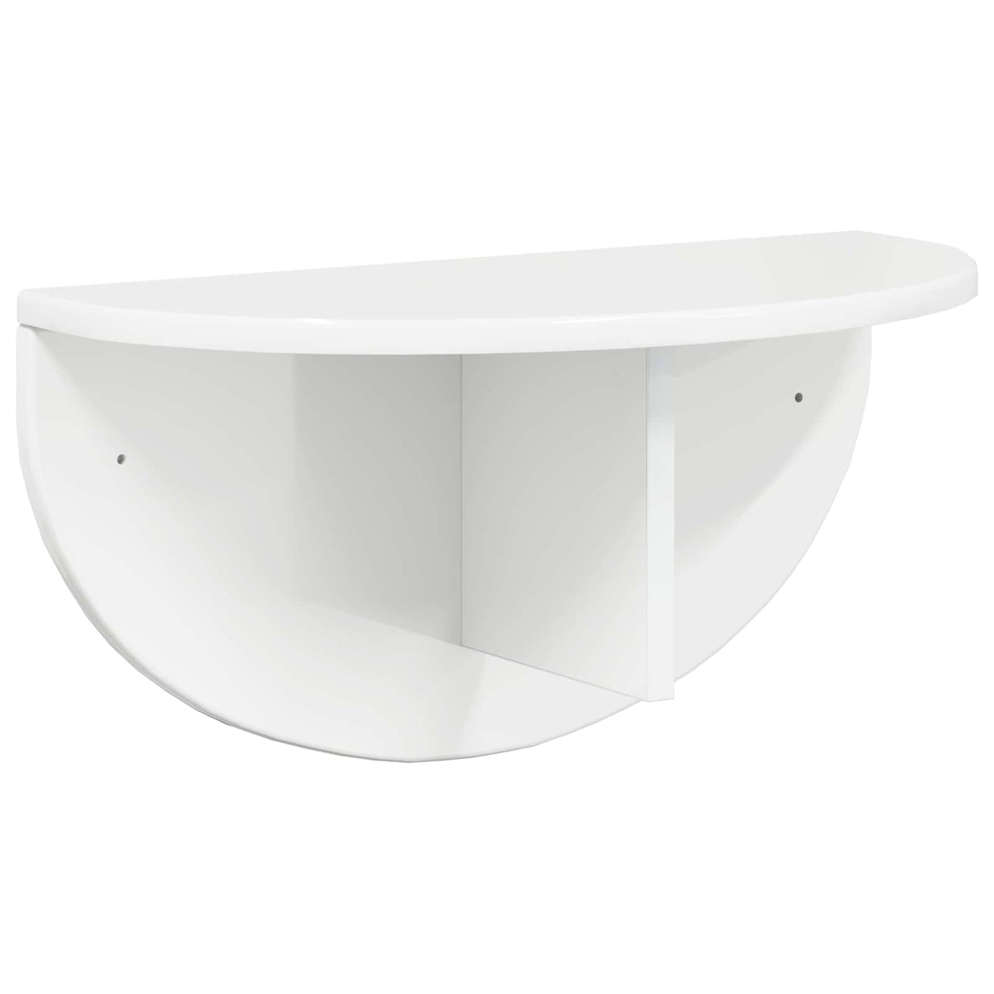 Wall Shelf High Gloss White 48 x 24 x 24 cm Engineered Wood