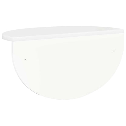 Wall Shelf High Gloss White 48 x 24 x 24 cm Engineered Wood
