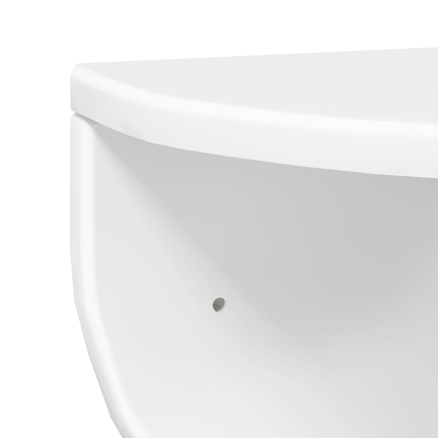 Wall Shelf Wall-mounted 2 pcs High Gloss White 48 x 24 x 24 cm