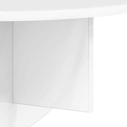 Wall Shelf Wall-mounted 2 pcs High Gloss White 48 x 24 x 24 cm