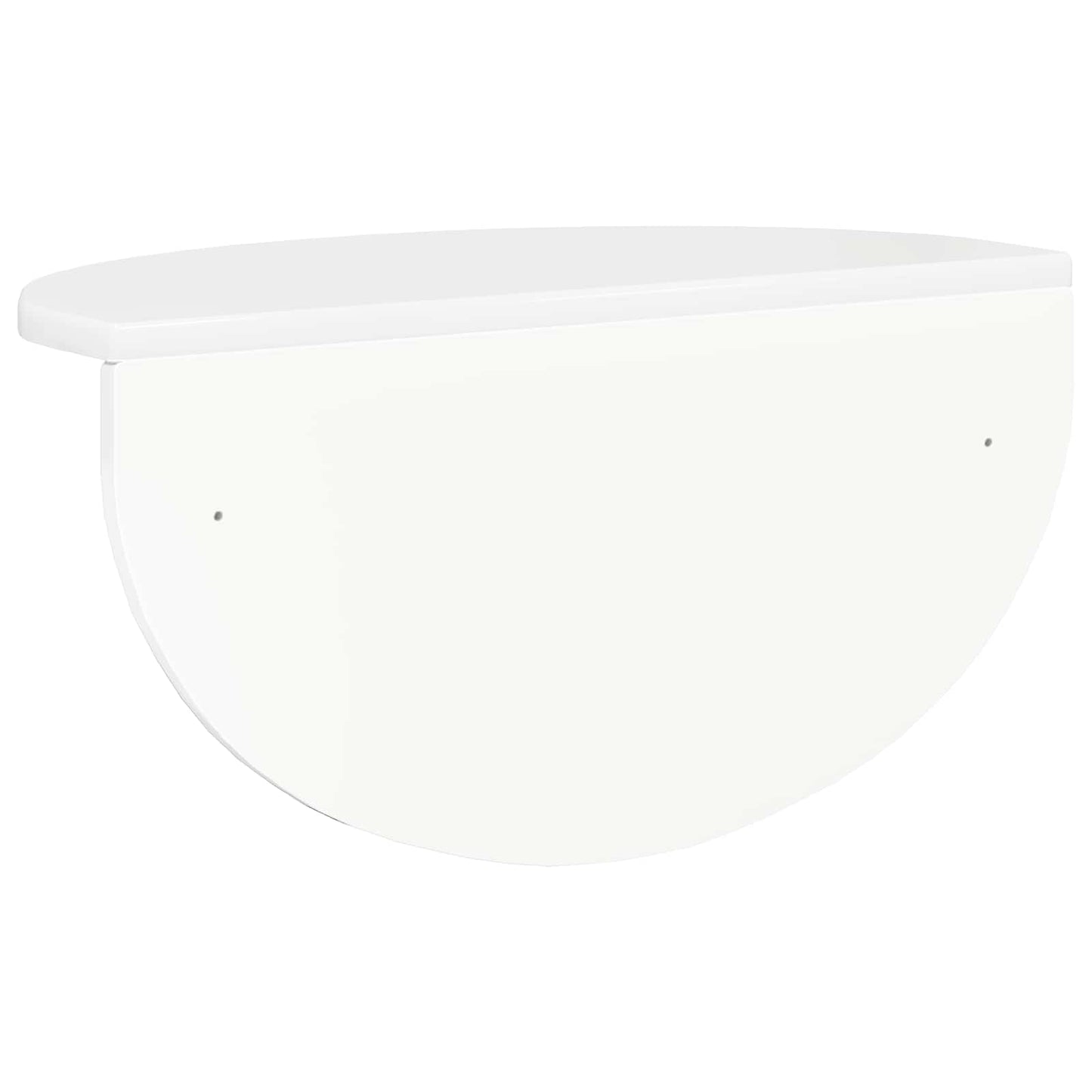 Wall Shelf Wall-mounted 2 pcs High Gloss White 48 x 24 x 24 cm