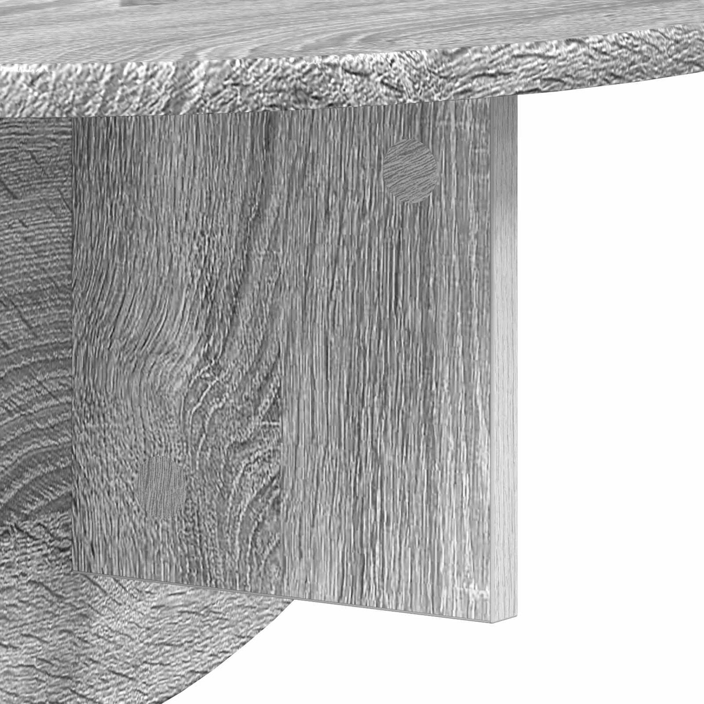 Wall Shelf Grey Sonoma 48 x 24 x 24 cm Engineered Wood