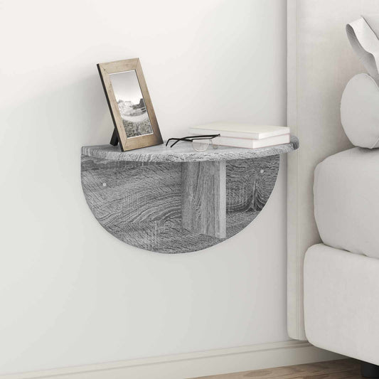 Wall Shelf Wall-Mounted Grey Sonoma 48 x 24 x 24 cm