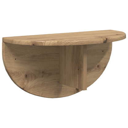 Wall Shelf Wall-Mounted Artisan Oak 48 x 24 x 24 cm