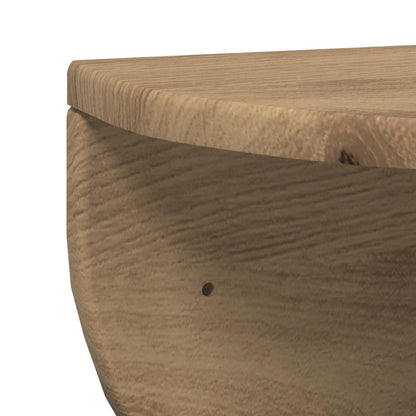 Wall Shelf Wall-Mounted 2 pcs Artisan Oak 48 x 24 x 24 cm