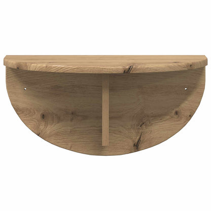 Wall Shelf Wall-Mounted 2 pcs Artisan Oak 48 x 24 x 24 cm