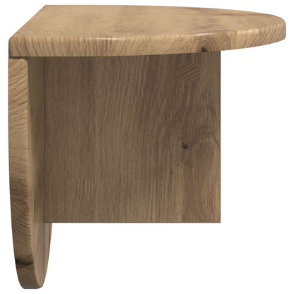 Wall Shelf Wall-Mounted 2 pcs Artisan Oak 48 x 24 x 24 cm