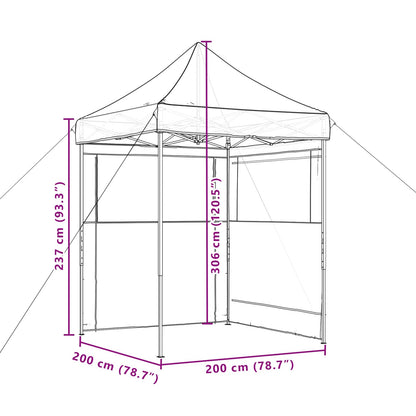Party Tent Folding Green 200 x 200 x 306 cm Oxford Fabric