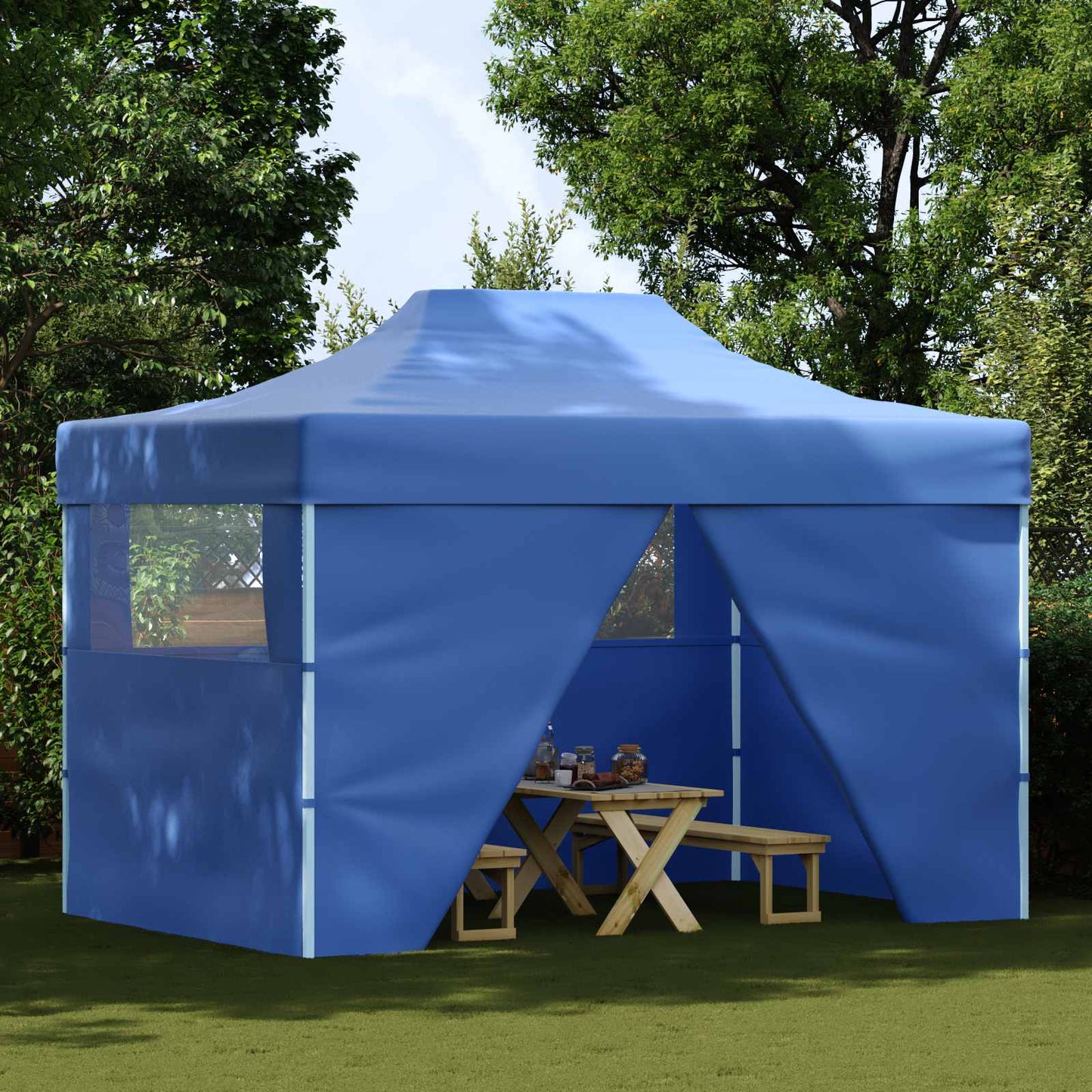 Party Tent Folding Blue 280 x410 x 315 cm Oxford Fabric