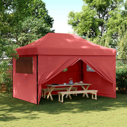 Party Tent Folding Burgundy 279 x 410 x 315 cm Oxford Fabric