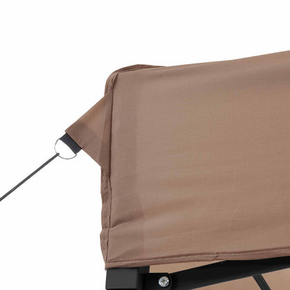 Party Tent Folding Brown 292 x 440 x 315 cm Oxford Fabric