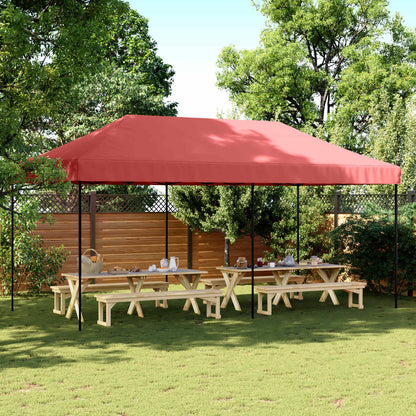 Party Tent Folding Burgundy 292 x 580 x 315 cm Oxford Fabric