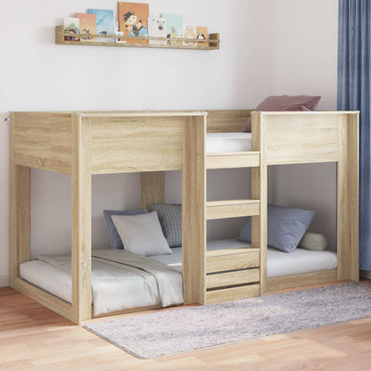 Floor Bed Frame Sonoma 75 x 190 cm Engineered Wood