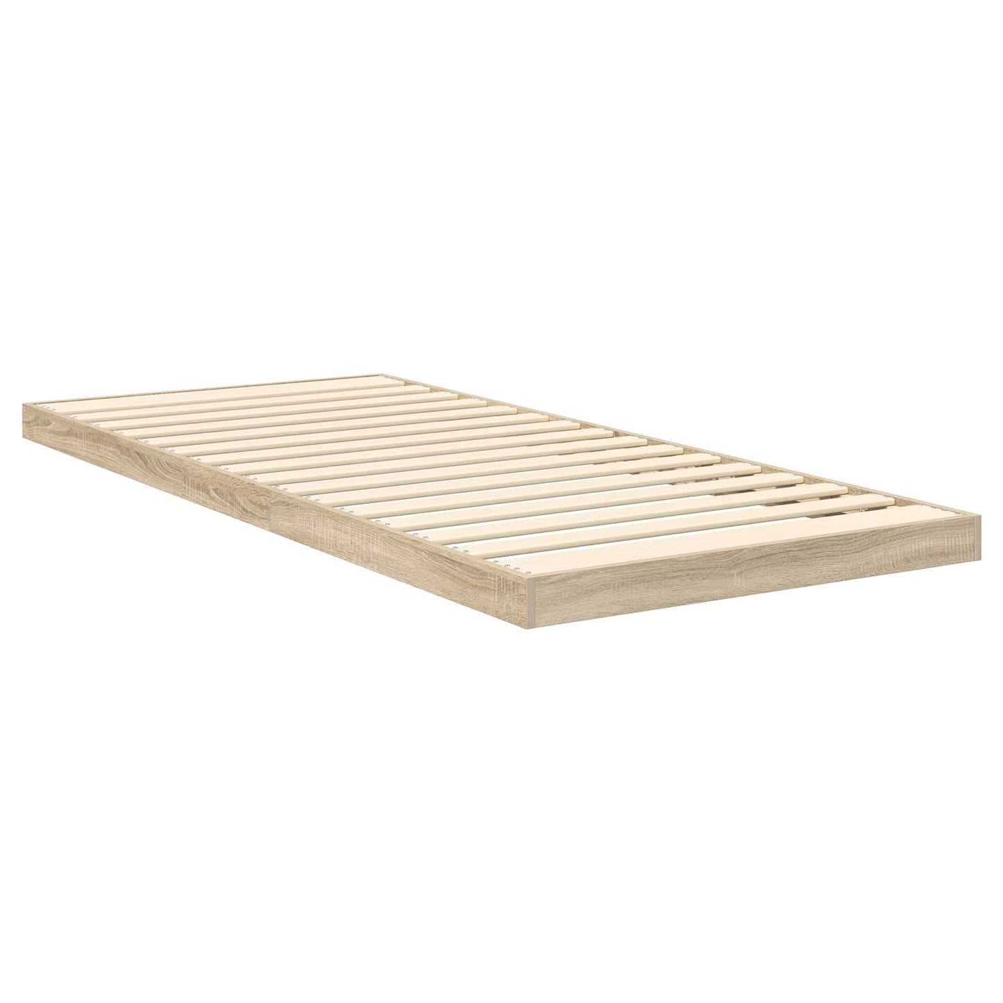 Floor Bed Frame Sonoma 75 x 190 cm Engineered Wood