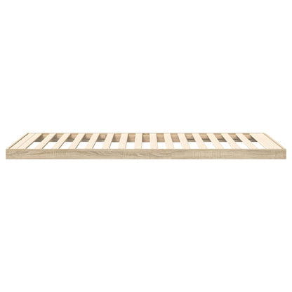 Floor Bed Frame Sonoma 75 x 190 cm Engineered Wood