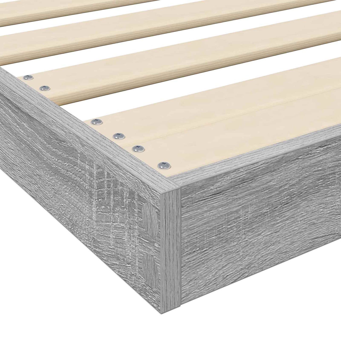 Floor Bed Frame Sonoma 75 x 190 cm Engineered Wood
