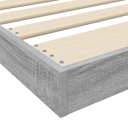 Floor Bed Frame Sonoma 75 x 190 cm Engineered Wood