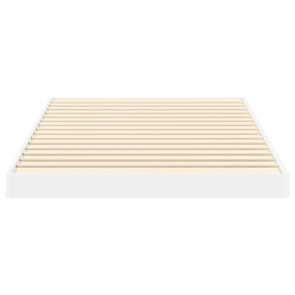 Floor Bed Frame White 80 x 200 cm Engineered Wood