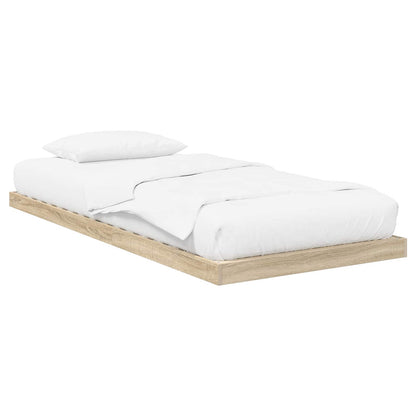 Floor Bed Frame Sonoma 80 x 200 cm Engineered Wood